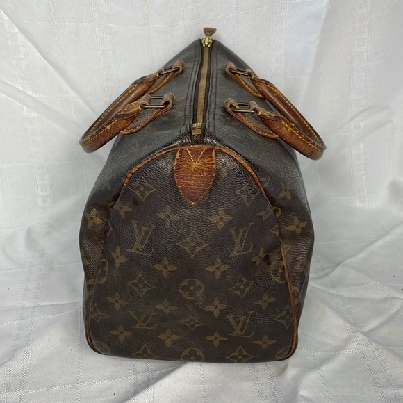 Louis Vuitton Monogram Speedy 30 Handbag Classic Designer Timeless Luxury - Picture 3 of 17